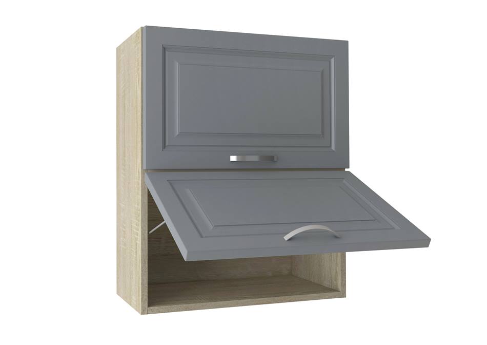 Ντουλάπι Κουζίνας κρεμαστό 60εκ, No 60 G MDF, Genomax - Μόκα, Λευκό